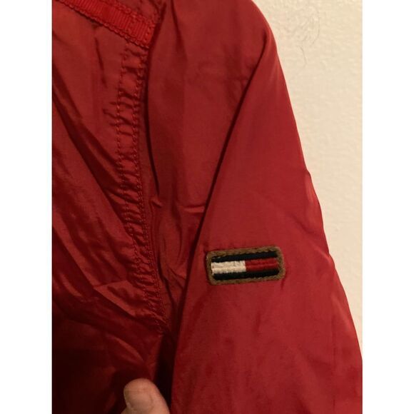 Vtg Tommy  Hilfiger red windbreaker - Picture 2 of 4